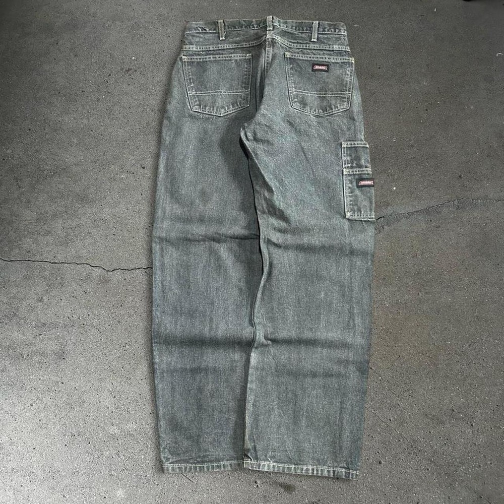 Y2K men's Dickies black baggy carpenter workwear skater denim jeans Size 32x32